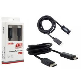 Cáp Chuyển Displayport to HDMI 1.5m Unitek Y-5118Ca- Full Box- Chính Hãng 100%- Bảo Hành 12 Tháng