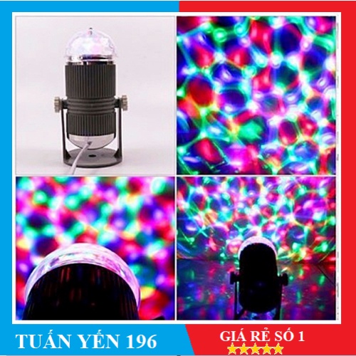 ✨ ⚡️Đèn led xoay 7 màu cảm ứng âm thanh cực đẹp✨ ⚡️