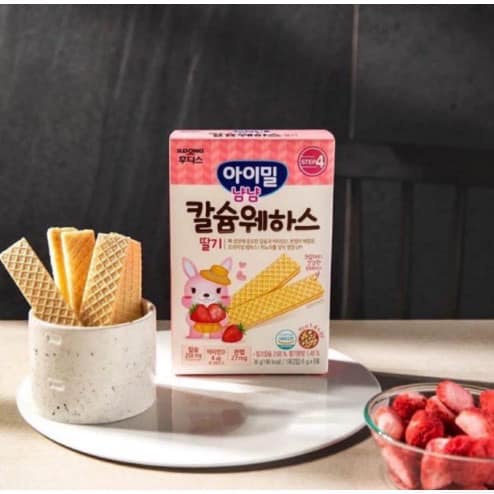 Bánh Xốp Ăn Dặm Cho Bé Ildong Hàn Quốc Bổ Sung DHA Canxi Vitamin Nhiều Vị Dâu Sữa Chua Sữa Chuối Thơm Ngon