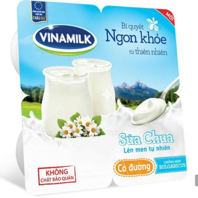 ( GIAO NOWSHIP/ GRAB) Sữa chua Vinamilk lốc 4 hộp