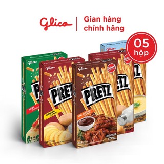 Lốc 5 hộp bánh que pretz glico 31g nhập khẩu Thái Lan