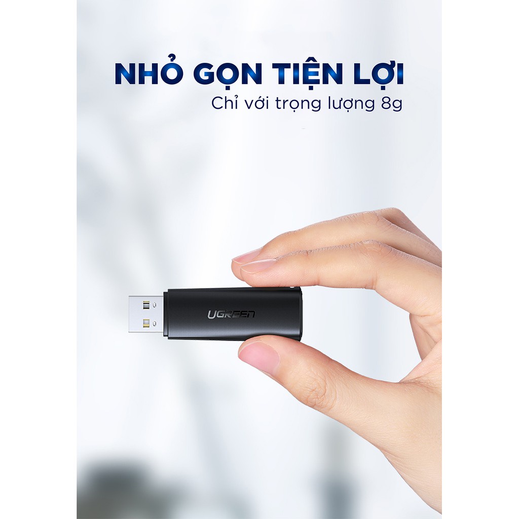 Đầu đọc thẻ SD TF chân cắm USB 3.0 UGREEN CM104 Truyền tải dữ liệu nhanh chóng | Thiết kế nhỏ gọn BH 18 Tháng 1 Đổi 1