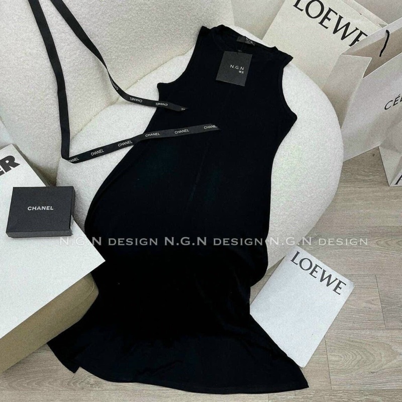 Đầm Body 3 Lỗ Sát Nách Dáng Dài Sang Chảnh Váy Dự Tiệc Chất Thun Co Dãn Xinh Xắn Đi Chơi Dạo Phố