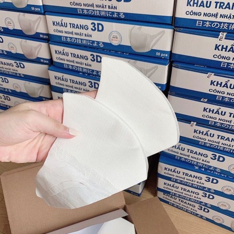 Khẩu trang 3D Mask Tulips cao cấp công nghệ Nhật Bản hộp 50 chiếc | WebRaoVat - webraovat.net.vn