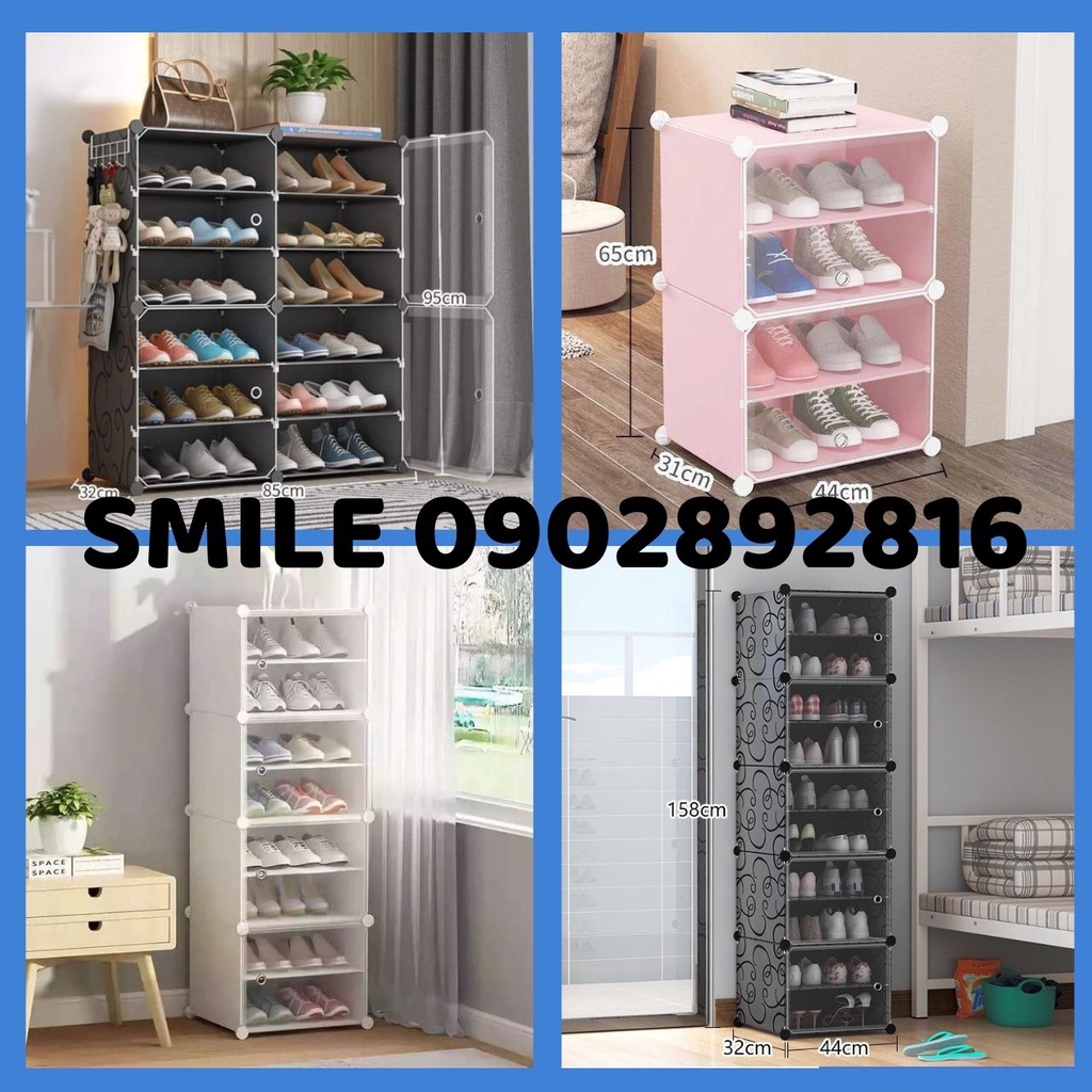 (MẪU MỚI) TỦ GIÀY NHỰA LẮP GHÉP ĐA NĂNG 2 NGĂN - 12 NGĂN (CHỌN HÌNH THEO PHÂN LOẠI)