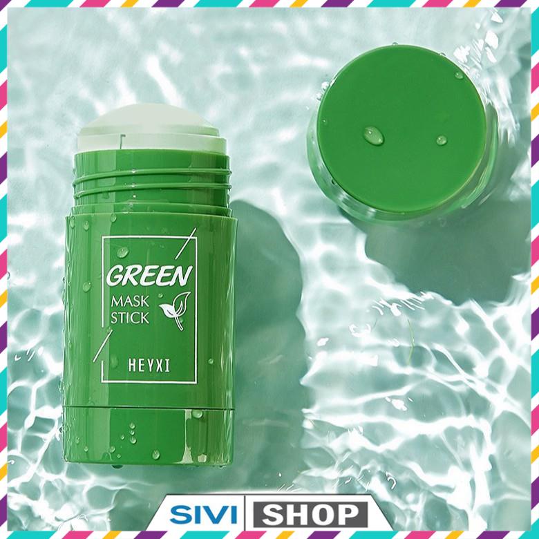 Mặt nạ bùn dạng lăn Heyxi Mask Stick chiết xuất trà xanh và cà tím