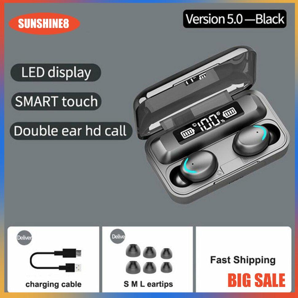 【SUN】Wireless Earphone Gaming Music Headset Touch Control In-ear Sport Earbuds