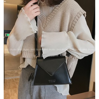 Túi xách dáng nhỏ nắp trơn