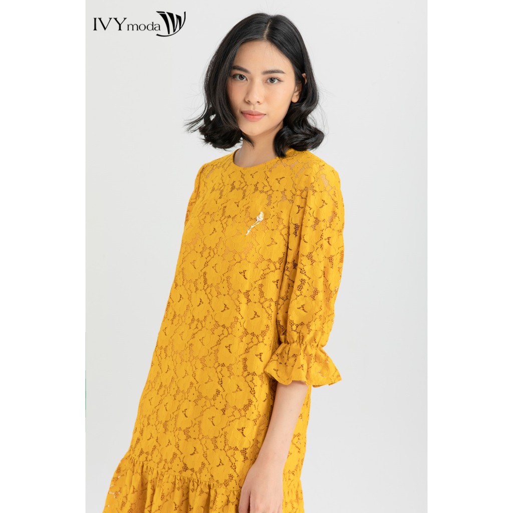 [Mã FAMALLT5 giảm 15% đơn 150k] Đầm xòe thiết kế IVY moda MS 48M6474