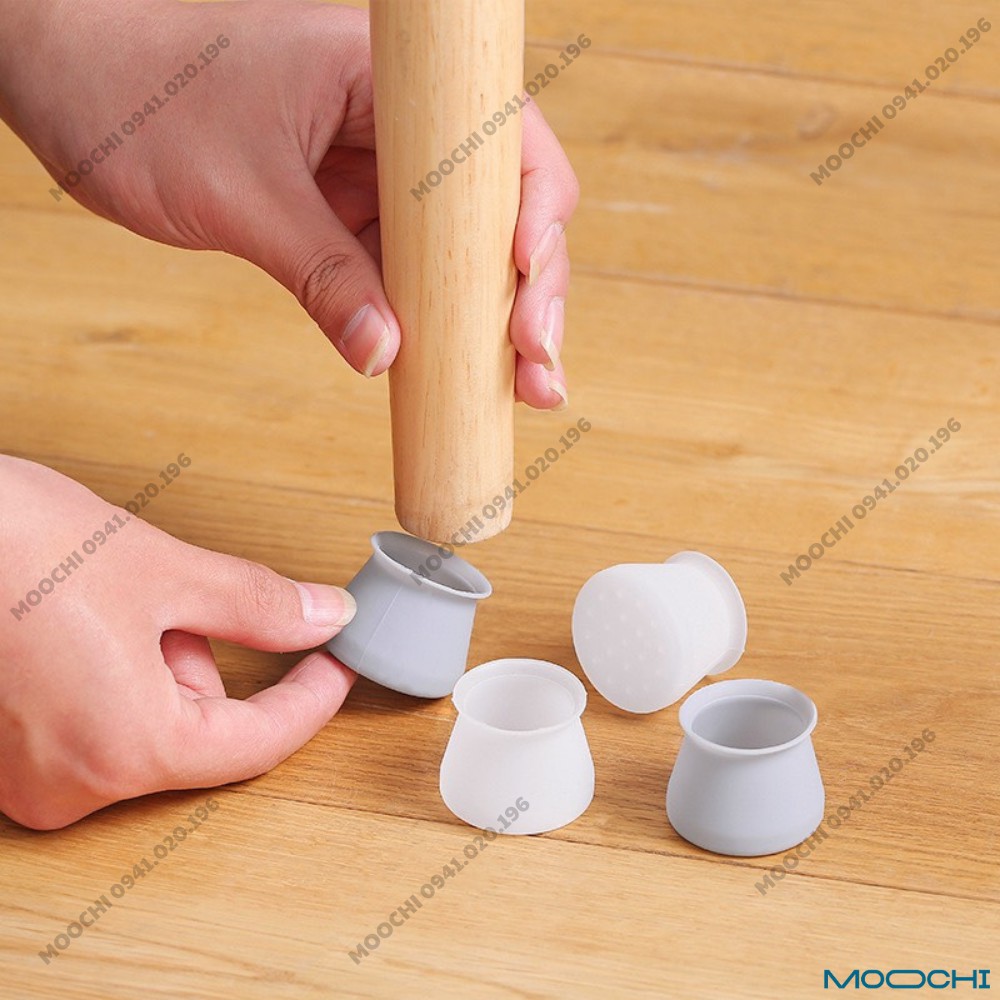 Bọc Chân Bàn Ghế Silicon Chống Trơn Trượt, Xước Sàn Nhà