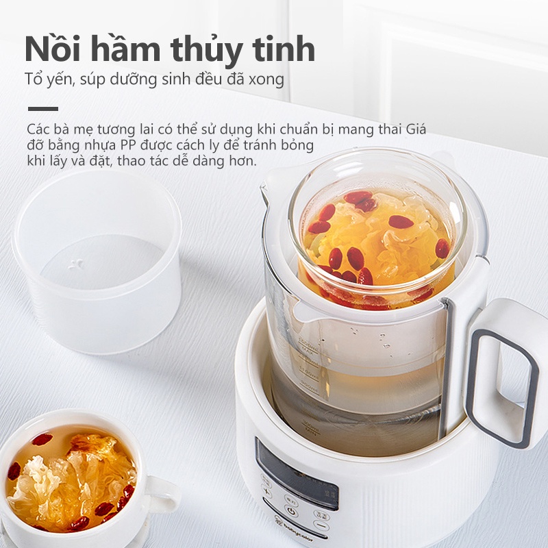 Ấm đun và hâm sữa có thể điều chỉnh nhiệt độ không đổi dung tích 1.5L