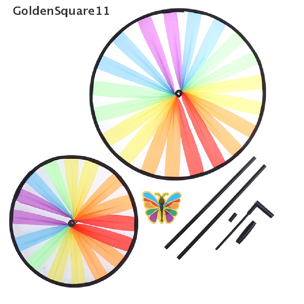 [Goldsquare11] Chong Chóng Hai Lớp Nhiều Màu Sắc Trang Trí Vườn Đồ Chơi Trẻ Em