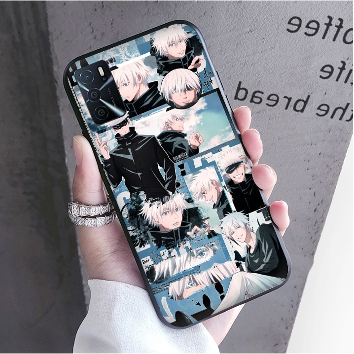 Ốp Điện Thoại Mềm Viền Đen Hình Jujutsu Kaisen Gojo Cho Samsung Galaxy A03 Core A13 4G A33 5G A53 5G A73 5G J7 Prime J7 J7 Core J730 J7 Pro
