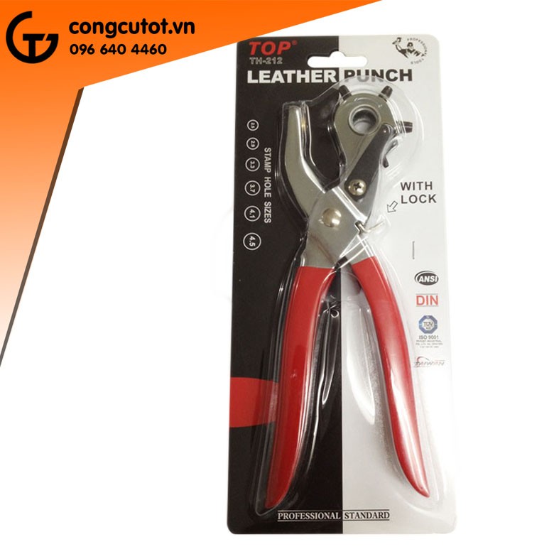 Kìm bấm lỗ thắt lưng TOP TH-212