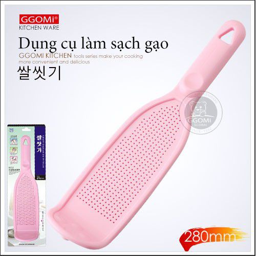 Cây vo gạo Hàn Quốc làm sạch gạo và chắt nước tránh để gạo rơi vãi