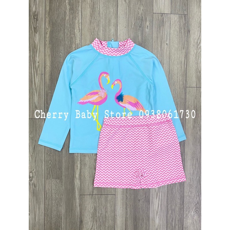 Bộ bơi áo dài tay + quần cho bé gái