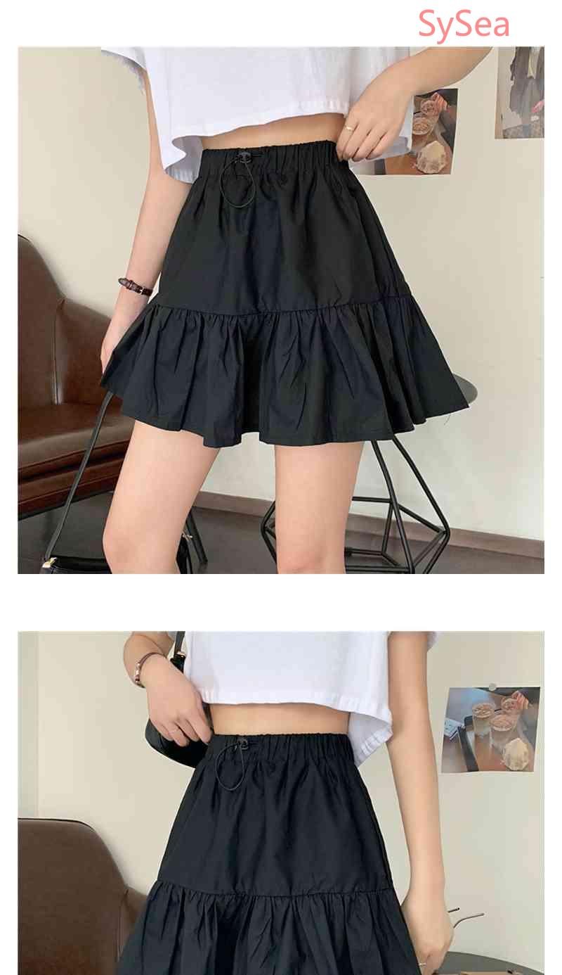 Chân Váy Chữ A Lưng Cao Phối Dây Rút Thời Trang Mùa Hè Cho Nữ | BigBuy360 - bigbuy360.vn