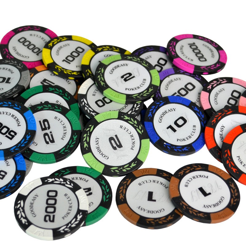 Chip poker có số ( phỉnh poker ) chất nhựa cao cấp PK 2