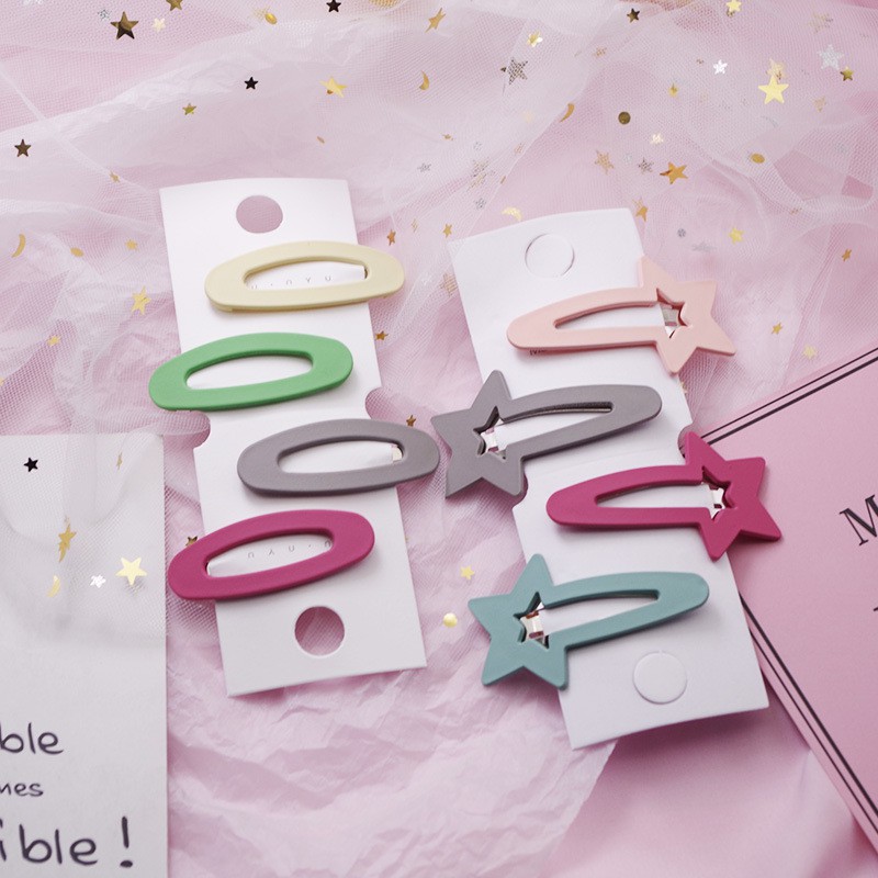 Set 4 kẹp tóc hình ngôi sao dễ thương cho bé gái