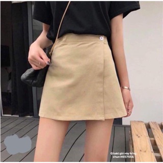 Quần kaki giả váy chun lưng