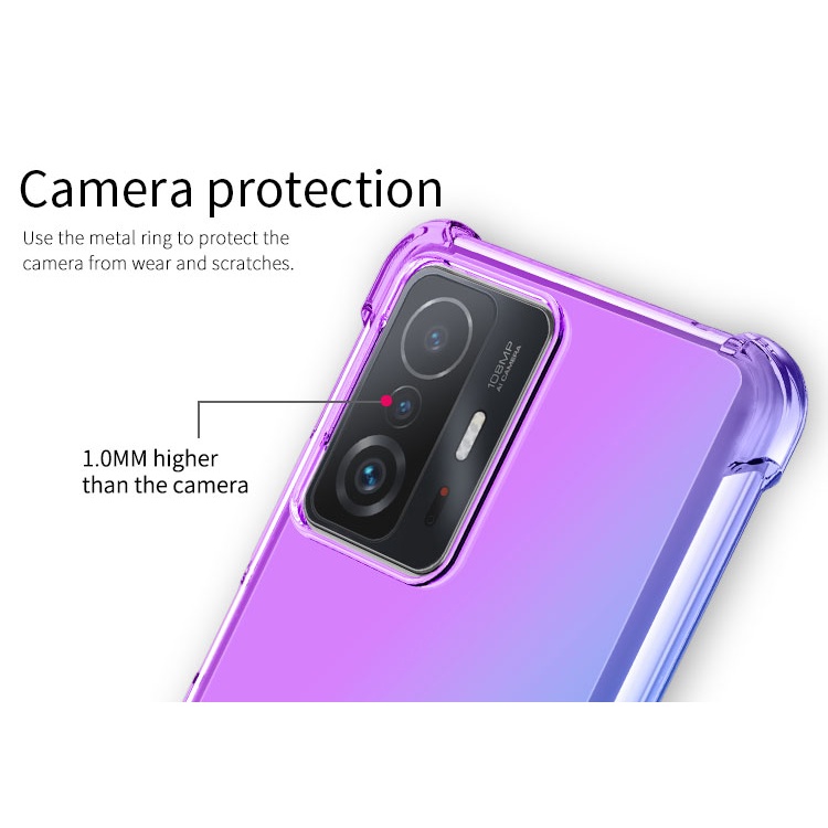 Ốp lưng Xiaomi Mi 11T / Mi 11T Pro dẻo silicon đa sắc lồi 4 góc chống sốc chống va đập