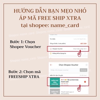 Thiệp cảm ơn khách hàng kích thước 9x5,5 cm dùng cho shop bán hàng