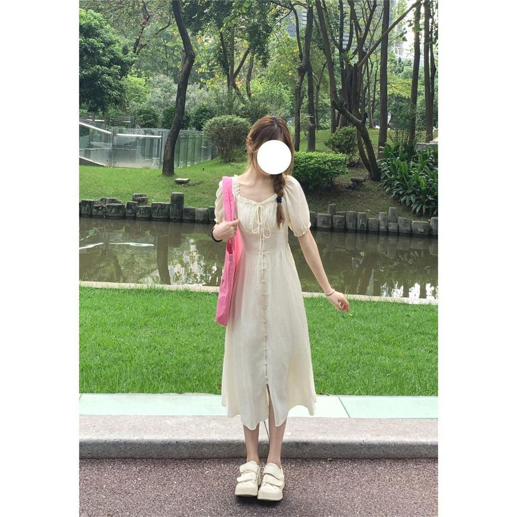 Đầm Thắt Dây Phong Cách Pháp Kiểu Mới 63852