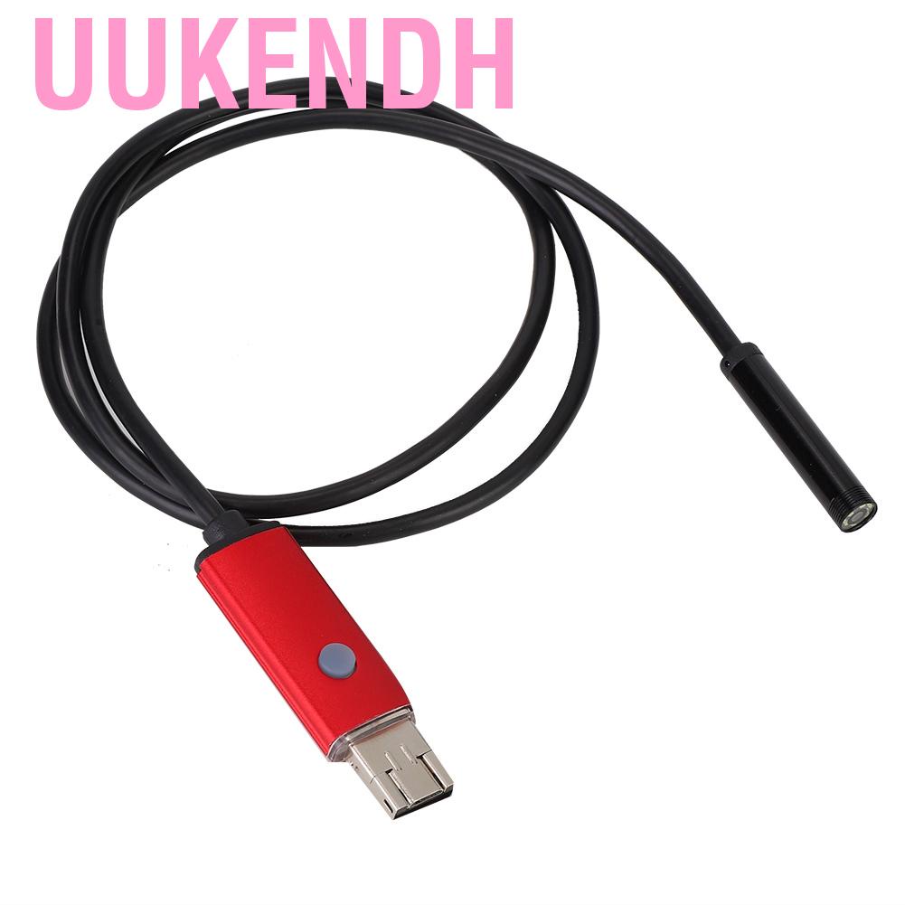 Uukendh IP67 Waterproof 5.5mm High Definition 6LED Phone Computer 2 in 1 Portable Endoscope