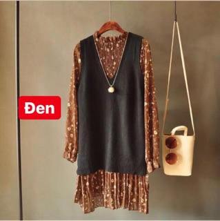 [ Sẵn ] Áo Gile Len Trơn Vintage ( Có ảnh thật )