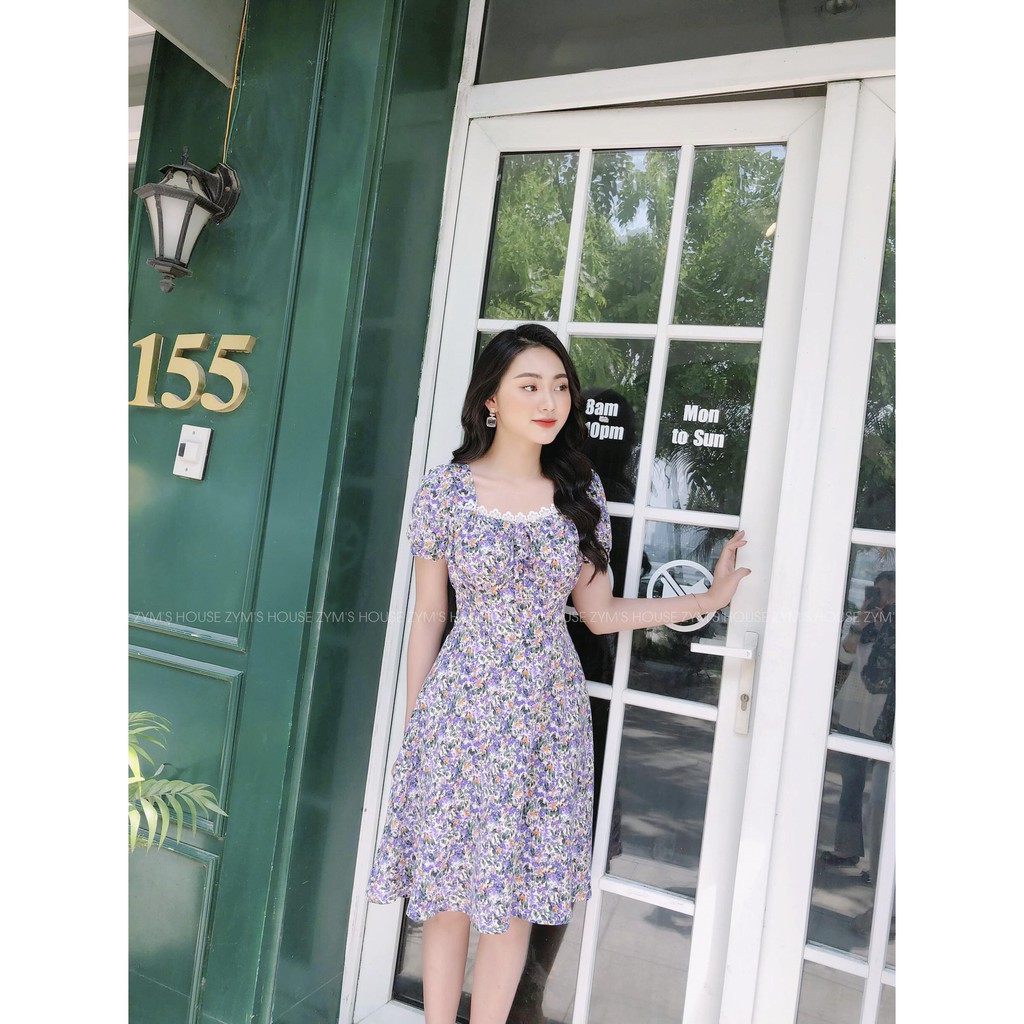 [Mã FAMALLT5 giảm 15% đơn 150k] Váy Hoa Nhún Ngực Zym's House - V1152 | BigBuy360 - bigbuy360.vn