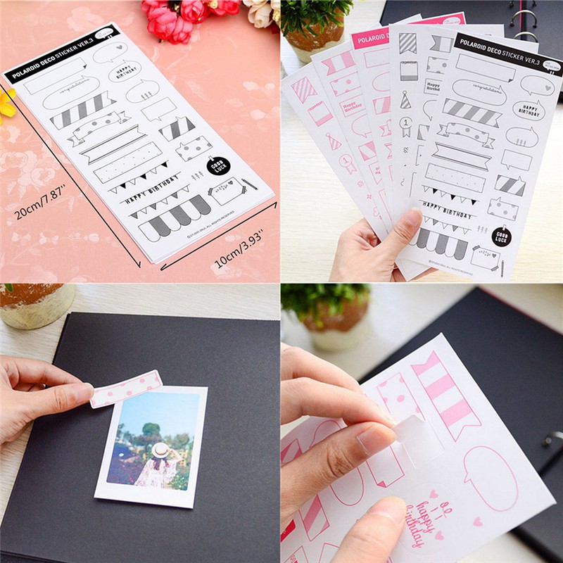 Bộ 6 Tờ Sticker Hình Lịch Dán Sổ Tay