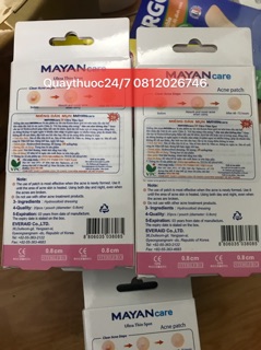 MIẾNG DÁN MỤN MAYANCARE(20 miếng)