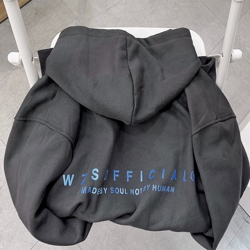 áo Hoodie nỉ WZSOFF màu đen xám unisex ảnh thật SSSTore ( nam nữ mặc đều được ) | BigBuy360 - bigbuy360.vn