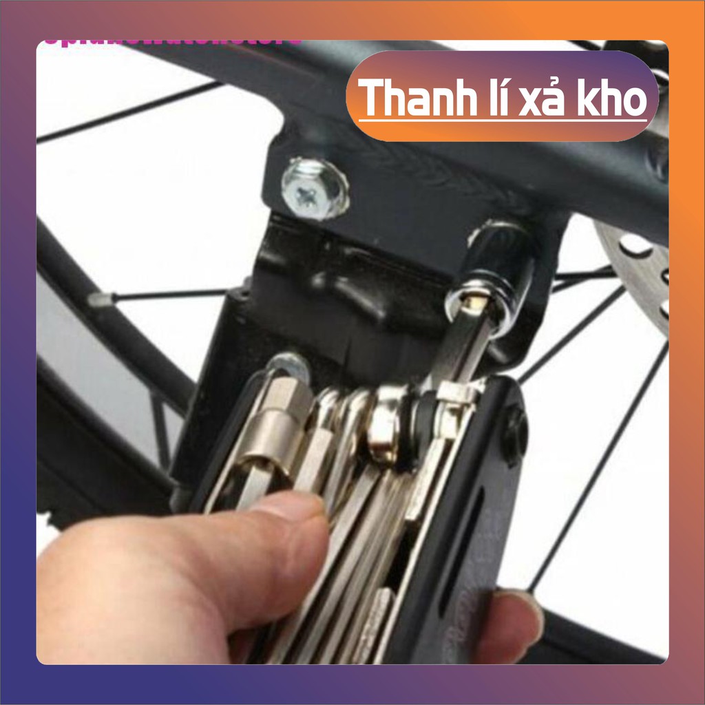 (THANH LÝ)  Bộ dụng cụ sửa chữa xe đạp đa năng tiện dụng 16 trong 1
