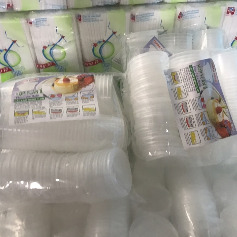 50 Hộp Caramen Lớn, Hộp Caramen Bé, Hũ Đựng Bánh Flan, Rau Câu, Sữa Chua
