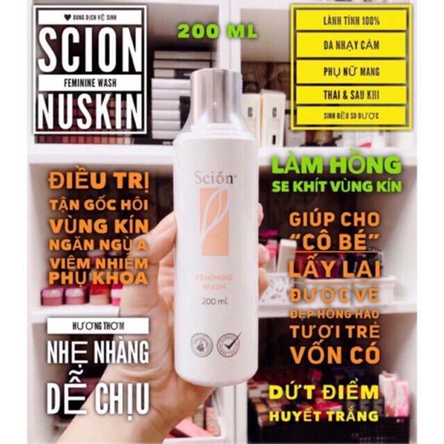 DUNG DỊCH VỆ SINH PHỤ NỮ SCION FEMININE WASH NUSKIN (hàng chính hảng nhập về Việt Nam)