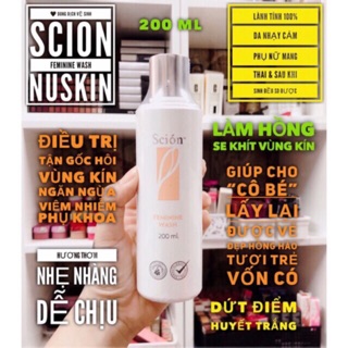 DUNG DỊCH VỆ SINH PHỤ NỮ SCION FEMININE WASH NUSKIN (hàng chính hảng nhập về Việt Nam!)