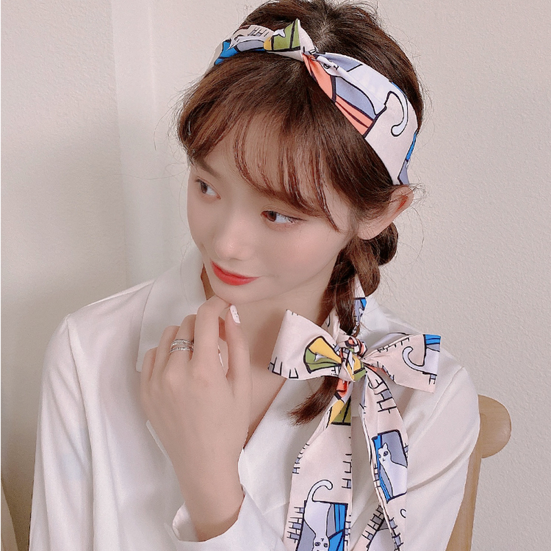 Đồ buộc tóc họa tiết thời trang phong cách retro dễ thương