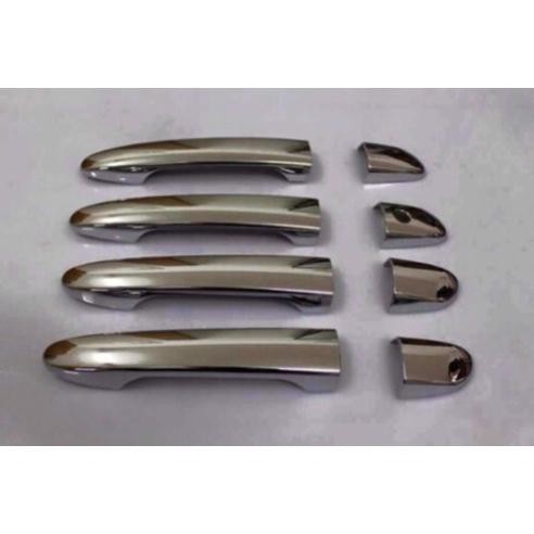 Ốp tay nắm, hõm cửa xe Mitsubishi Triton đời 2016- 2020, 2021, 2022 mạ crom cao cấp
