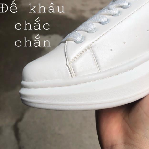 [FREE SHIP] [miễn phí đổi trả] giày MC queen nam, nữ dây trắng gót đen form chuẩn ôm chân giúp tăng chiều cao nhẹ