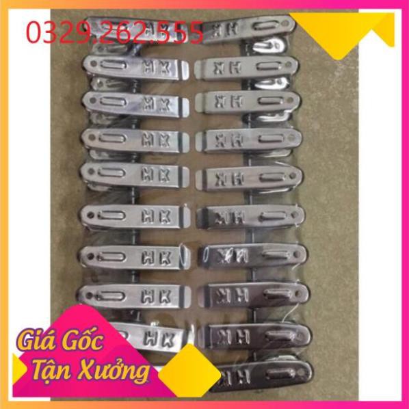 (Sale Khủng)  Vỉ 20 chiếc Kẹp Quần Áo Inox không rỉ cao cấp Giá Rẻ