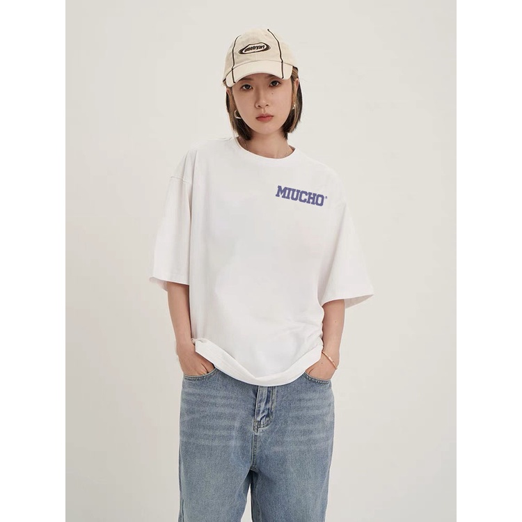 Áo thun nữ form rộng đẹp tay lỡ kiểu hàn quốc chất vải cotton AT209 Miucho basic