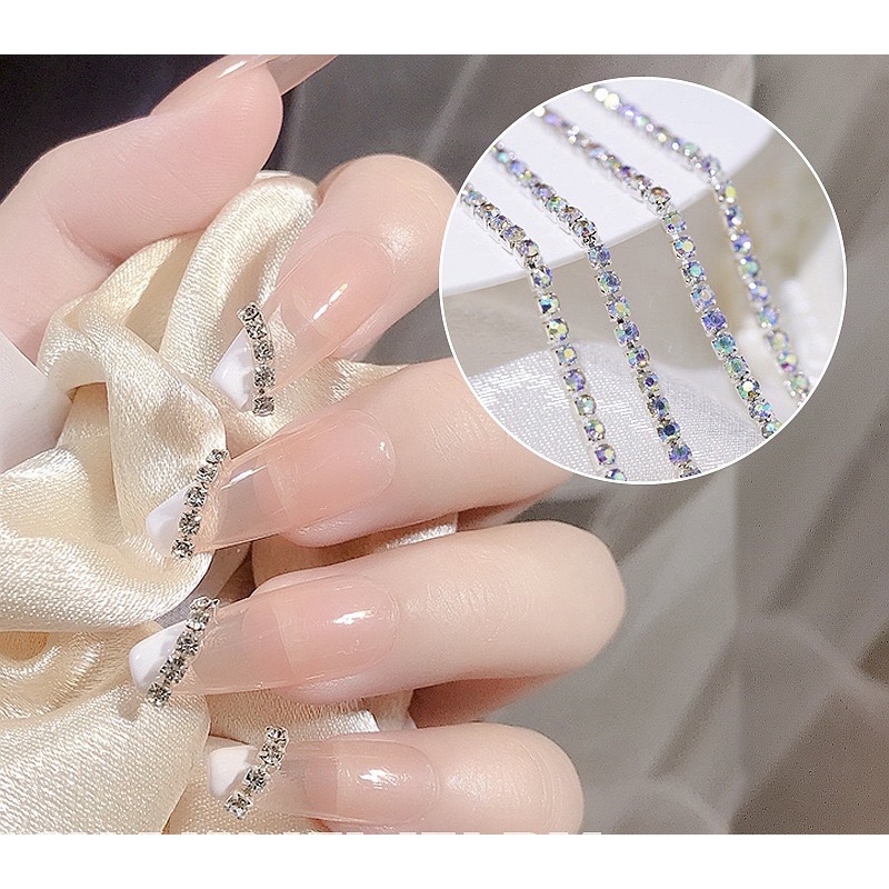 Dây xích đá trang trí móng tay