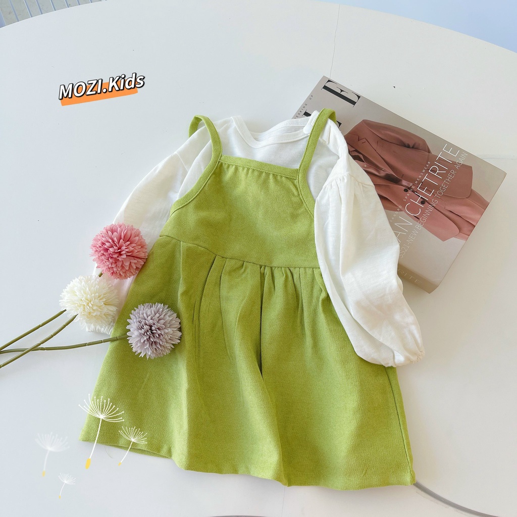 Váy yếm liền áo cho bé gái 1-5 tuổi (Mã 063)