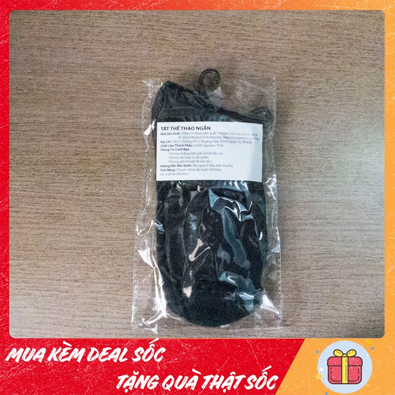 Tất Vớ Nam Nữ thể thao trơn, dày dặn, thoáng mát, phù hợp mang giày thể thao