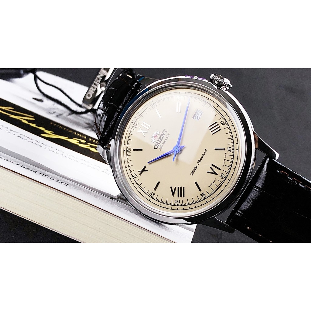 Đồng hồ nam Orient Bambino gen 2 FAC00009N0 bộ kim sơn xanh