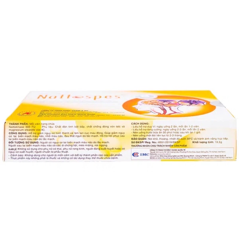 Tích điểm mua 6 tặng 1 Nattospes Hỗ trợ hoạt huyết dưỡng não - Khuyến mãi mới