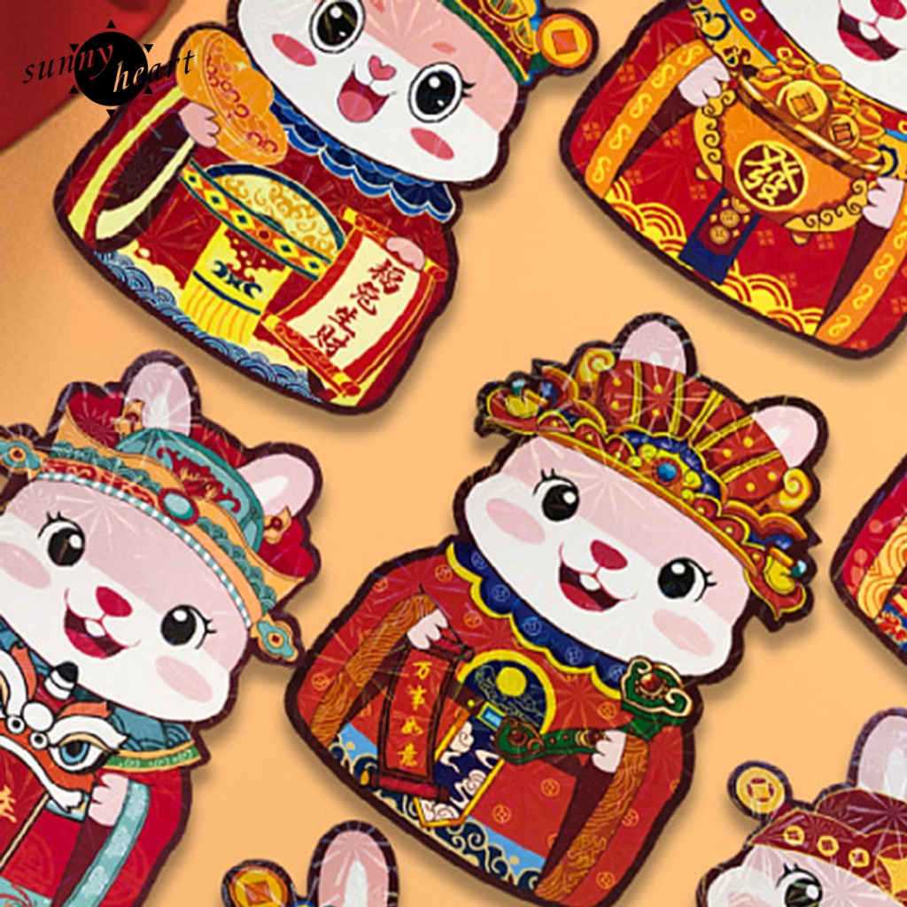Sunnyheart Set 6 Bao Lì Xì Đỏ Mừng Năm Mới 2023 Phong Cách Trung Hoa