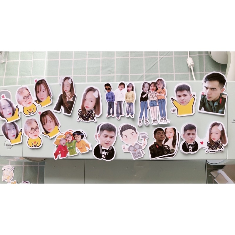 In + Cắt rời  Sticker, tem nhãn theo yêu cầu | Chi tiết ở phần mô tả | guustudio