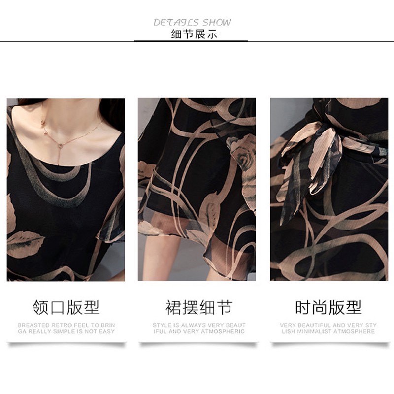 Váy Hoa Nữ FREESHIP Đầm Nữ Quây Tà Chéo Chân Váy,Tay Áo Thiết Kế Sang TRọng Kèm Cột Đai Eo Thời Trang mẫu VAY3